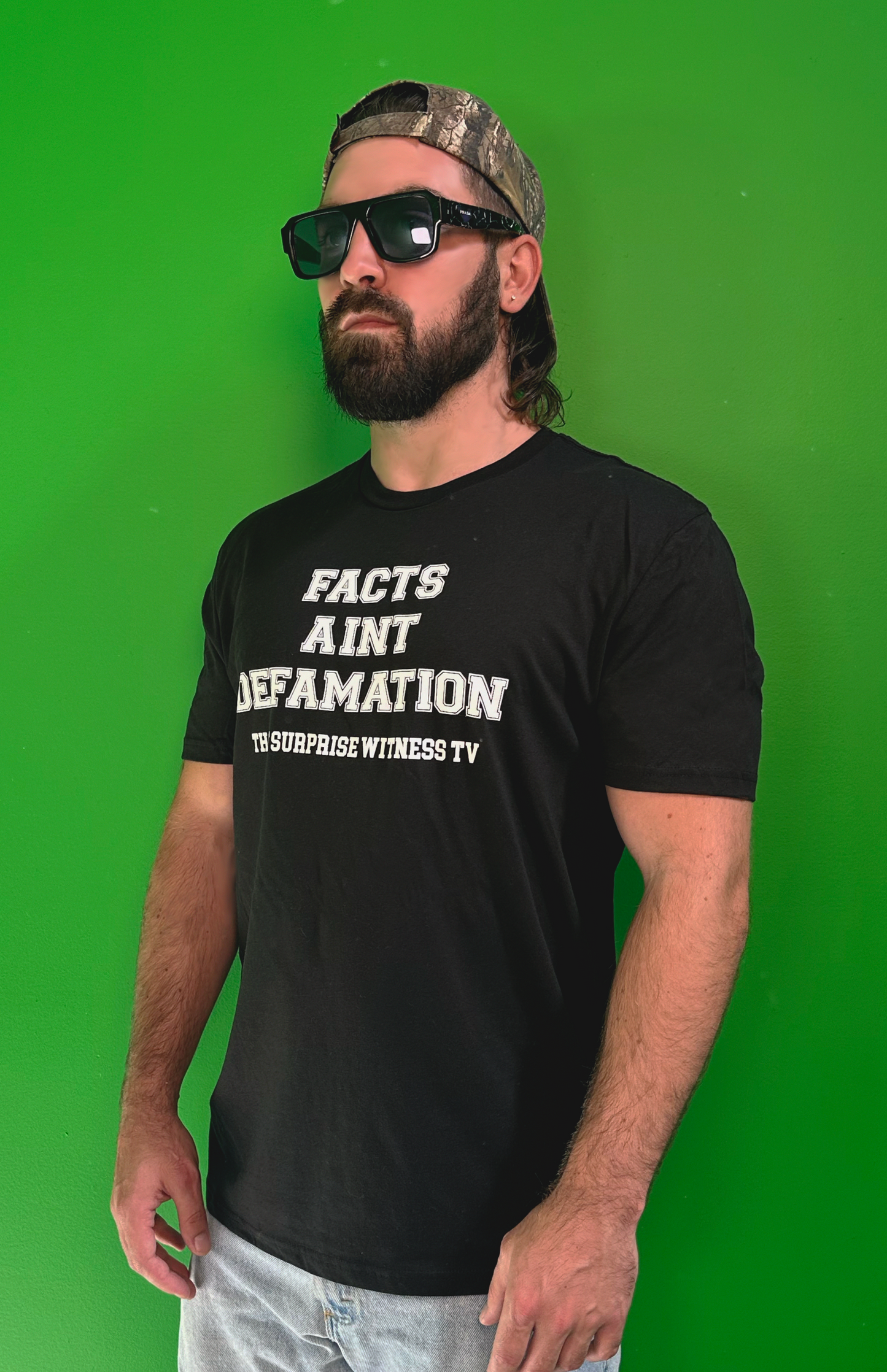 Facts Ain't Defamation Black Tee