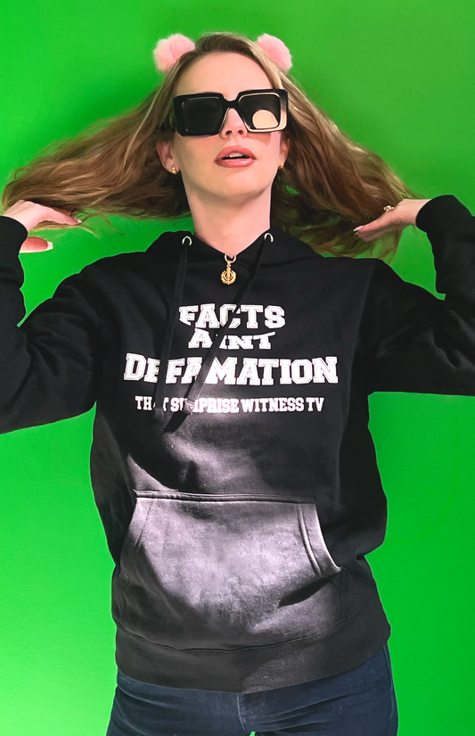 Facts Ain't Defamation Black Hoodie